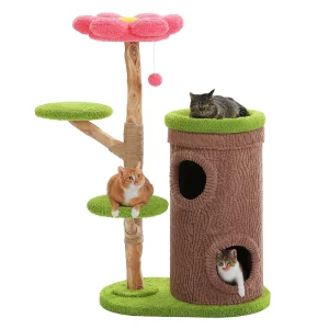 Large Cat Tree with 4 Spacious Condos