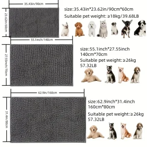 Dog Door Mat For Muddy Paws