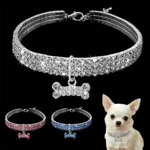 Bling Bone Pet Collar