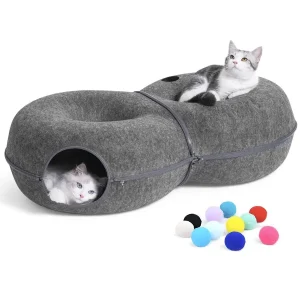 Large Cat Tunnel Bed for Indoor Cats