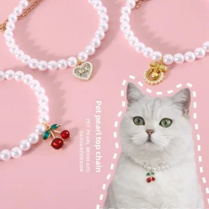 Pet Princess Style Pearl Cherry