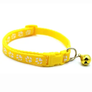 Fashion Pet Cats Collar Colorful Pattern Cute Bell