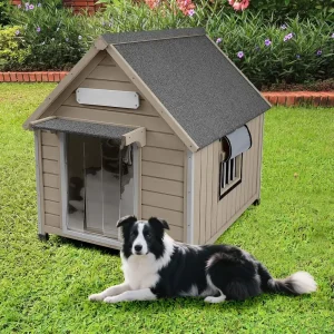 Large Dog House Indoor Outdoor with Window,