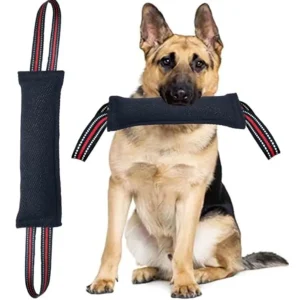 Tug Toy for Dogs, Tug of War Dog Toy with 2 Strong Red Band Handles