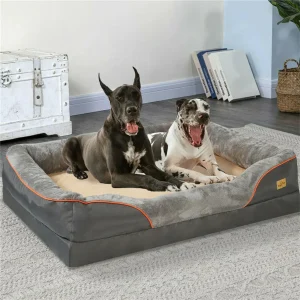Jumbo Large Orthopedic Dog Bed Memory Foam, Waterproof Elevated