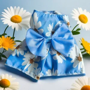 1pc Vibrant Floral; Fruit Pattern Pet Dress Outfit