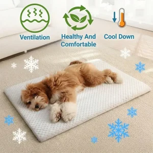 Sponge Cooling Cat & Dog Bed, Thick Padding Comfortable Cool Breathable