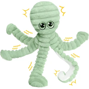Octopus Design for Pet, Squeaky Plush Toy, Chewing Toy
