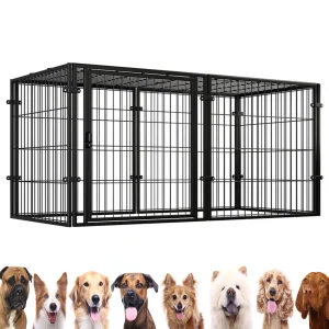 48 Inch Kennel Cage Easy Assemble Heavy Duty Wire