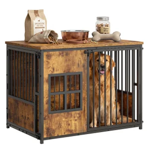 Large Wooden Dog Crate Furniture Indoor Pet Cage