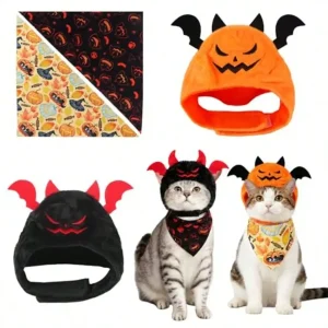 4Pcs Halloween Pet Costume,